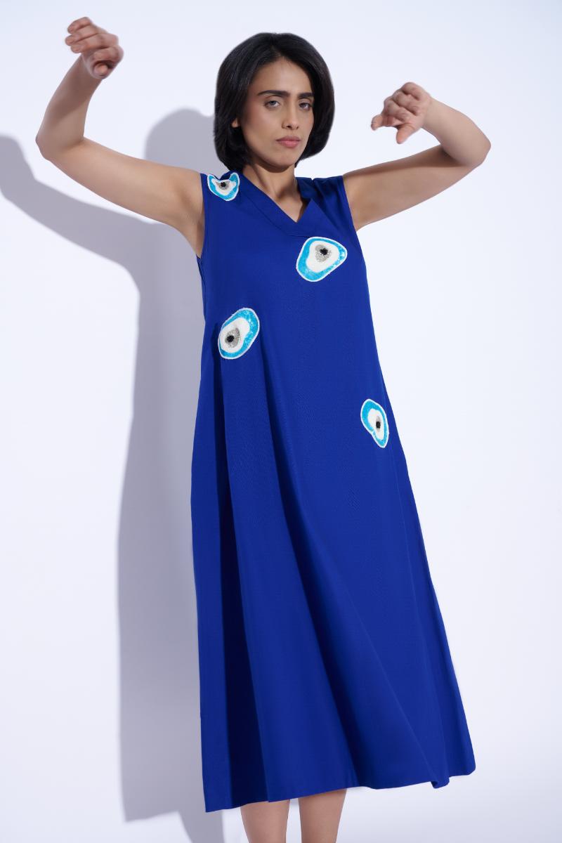 All eyes on me embellished dress