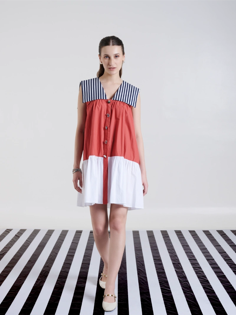 Flap Dress Terracotta