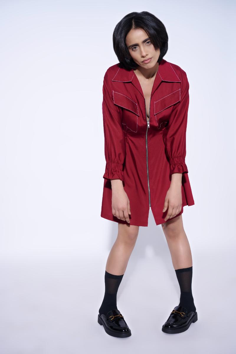 Brooklyn Top Stitch dress