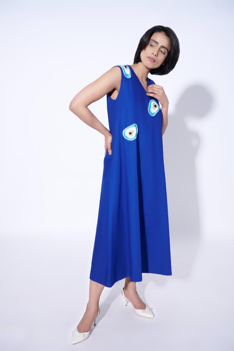 All eyes on me embellished dress