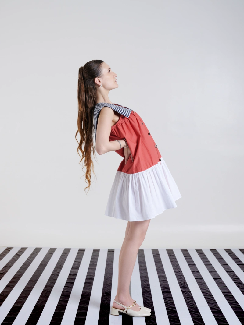 Flap Dress Terracotta