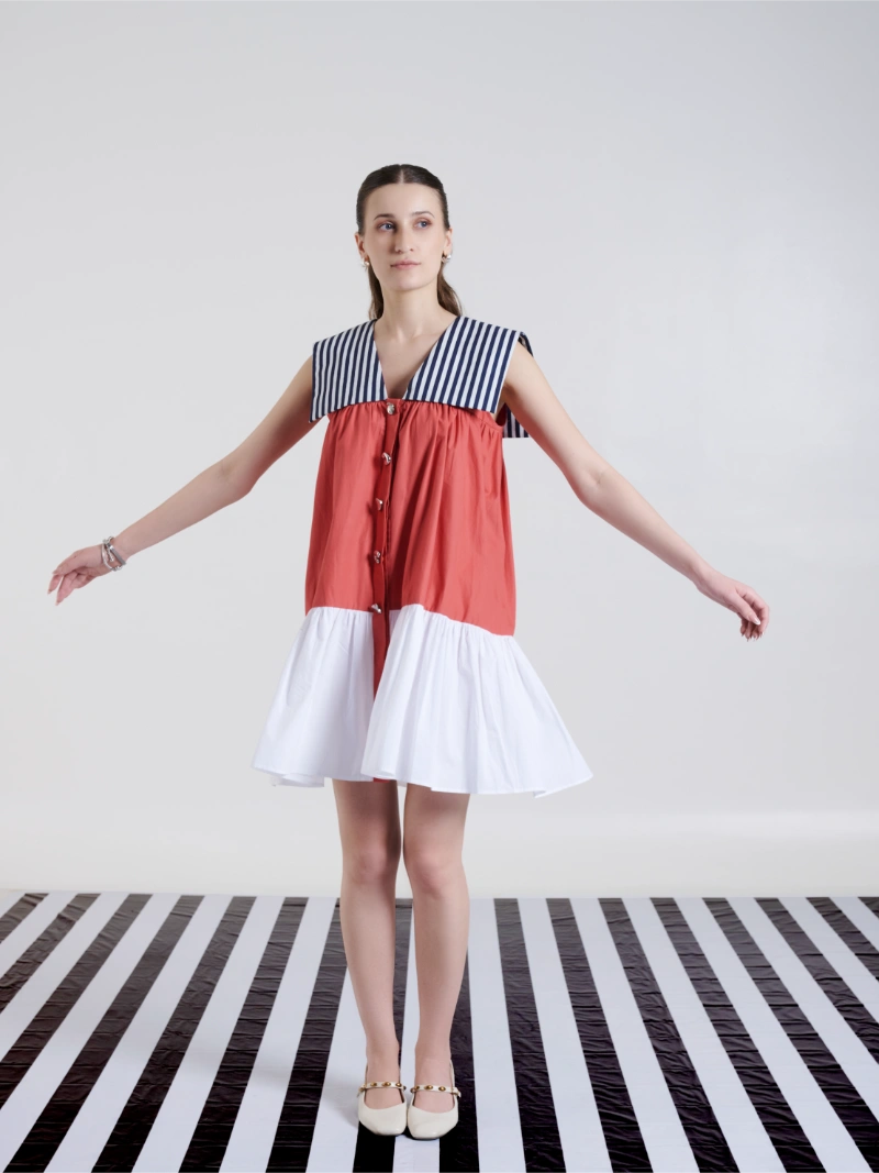Flap Dress Terracotta