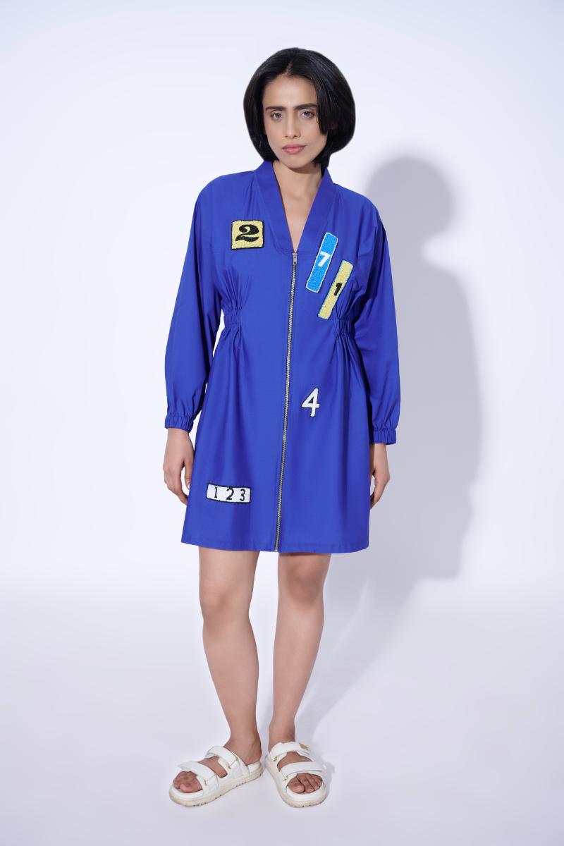 Pixi embellished dress blue