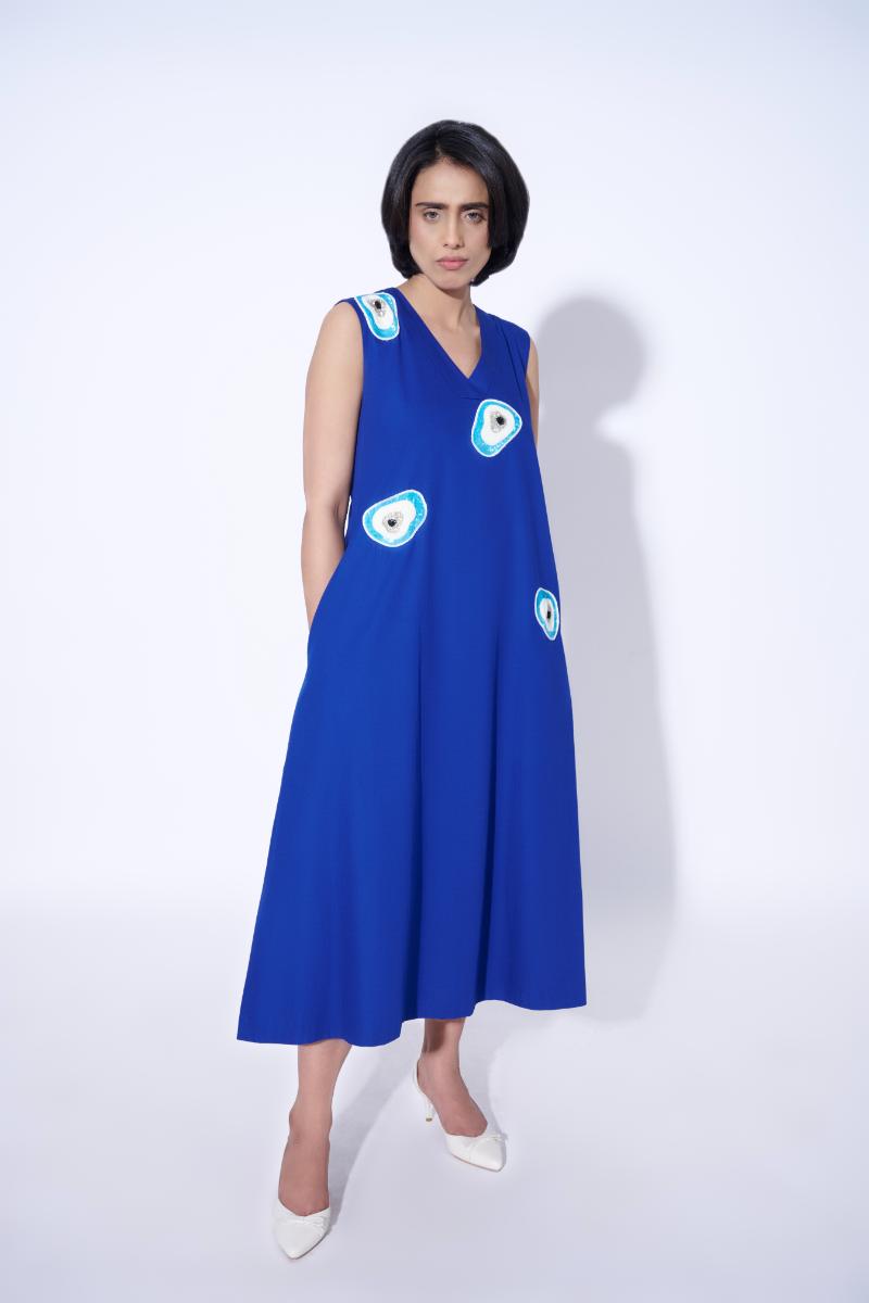 All eyes on me embellished dress